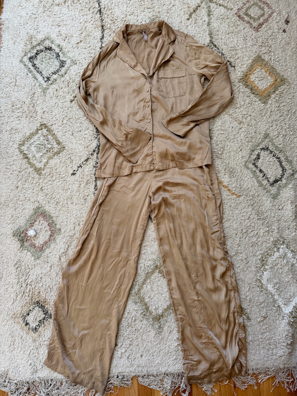 SKIMS 100% silk pajamas